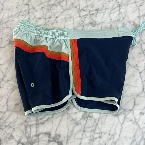 RIP CURL SUMMER LOVIN 3" BOARDSHORT Sz Womens XL Retro Stripe - Picture 1 of 11